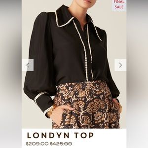 FIGUE- Londyn Top, black, never worn